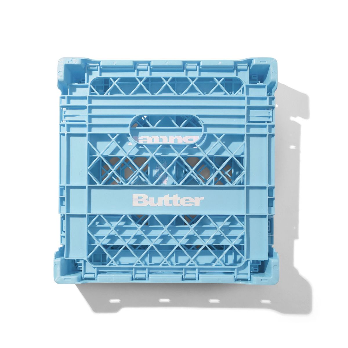 Butter Goods Collapsable Record Crate in Sky Blue - Goodnews Skateshop