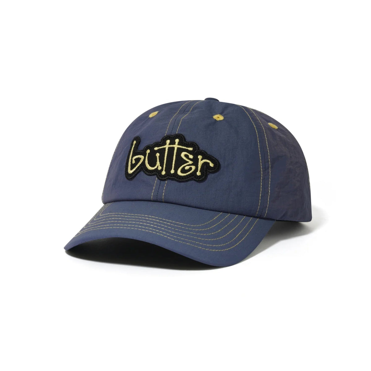 Butter Goods Connection 6 Panel Cap in Slate - Goodnews Skateshop
