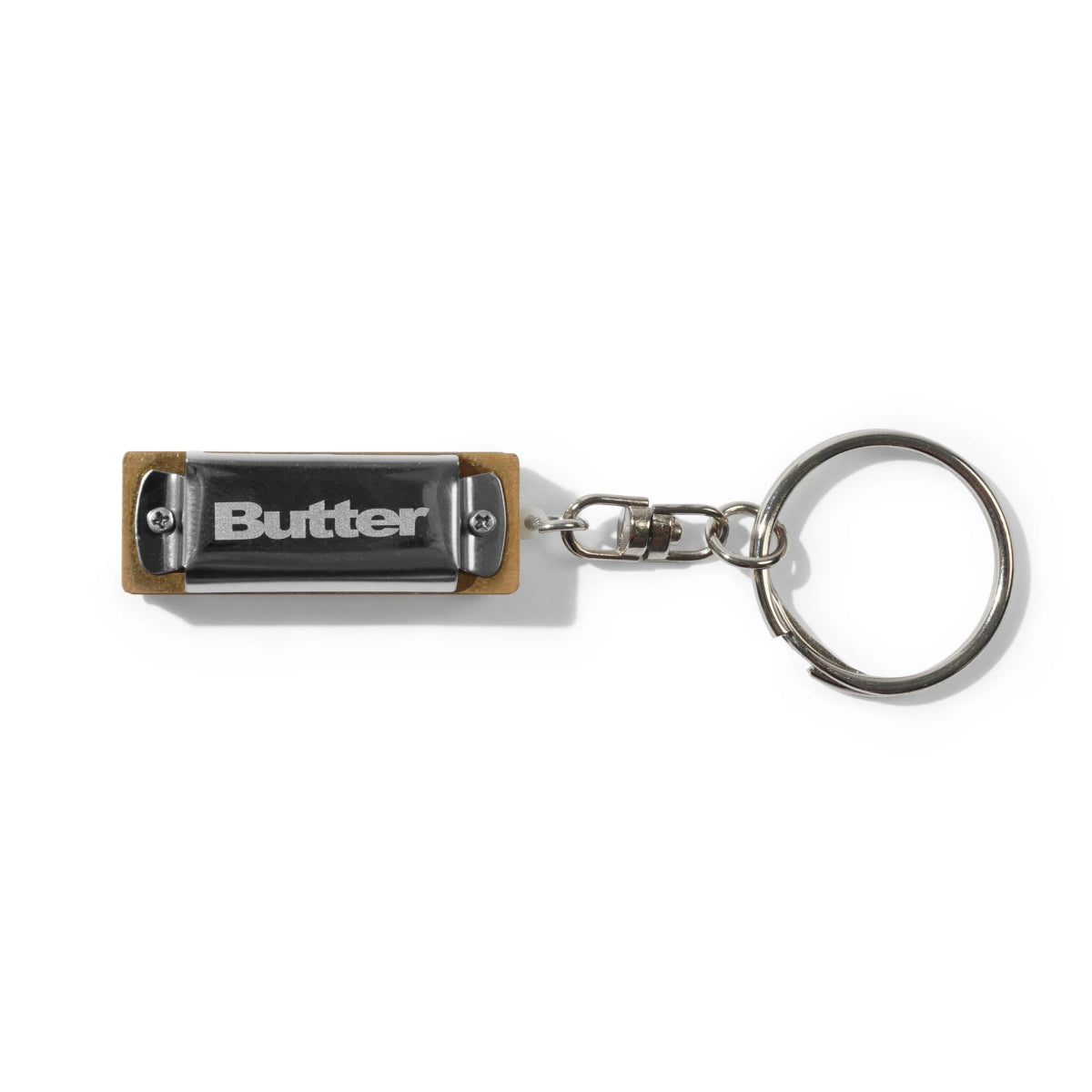 Butter Goods Harmonica Key Chain in Silver - Goodnews Skateshop