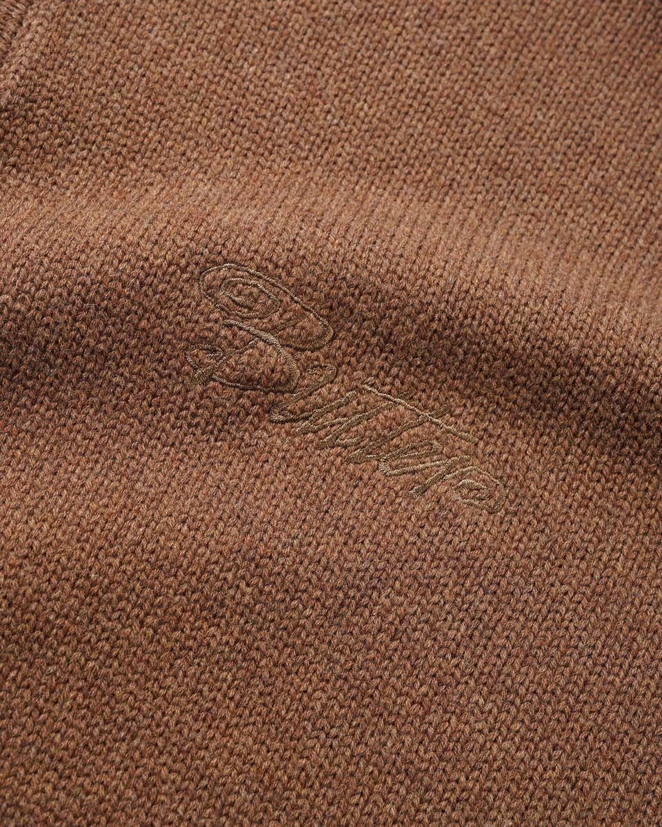 Butter Goods Jive Knit Polo in Bark - Goodnews Skateshop