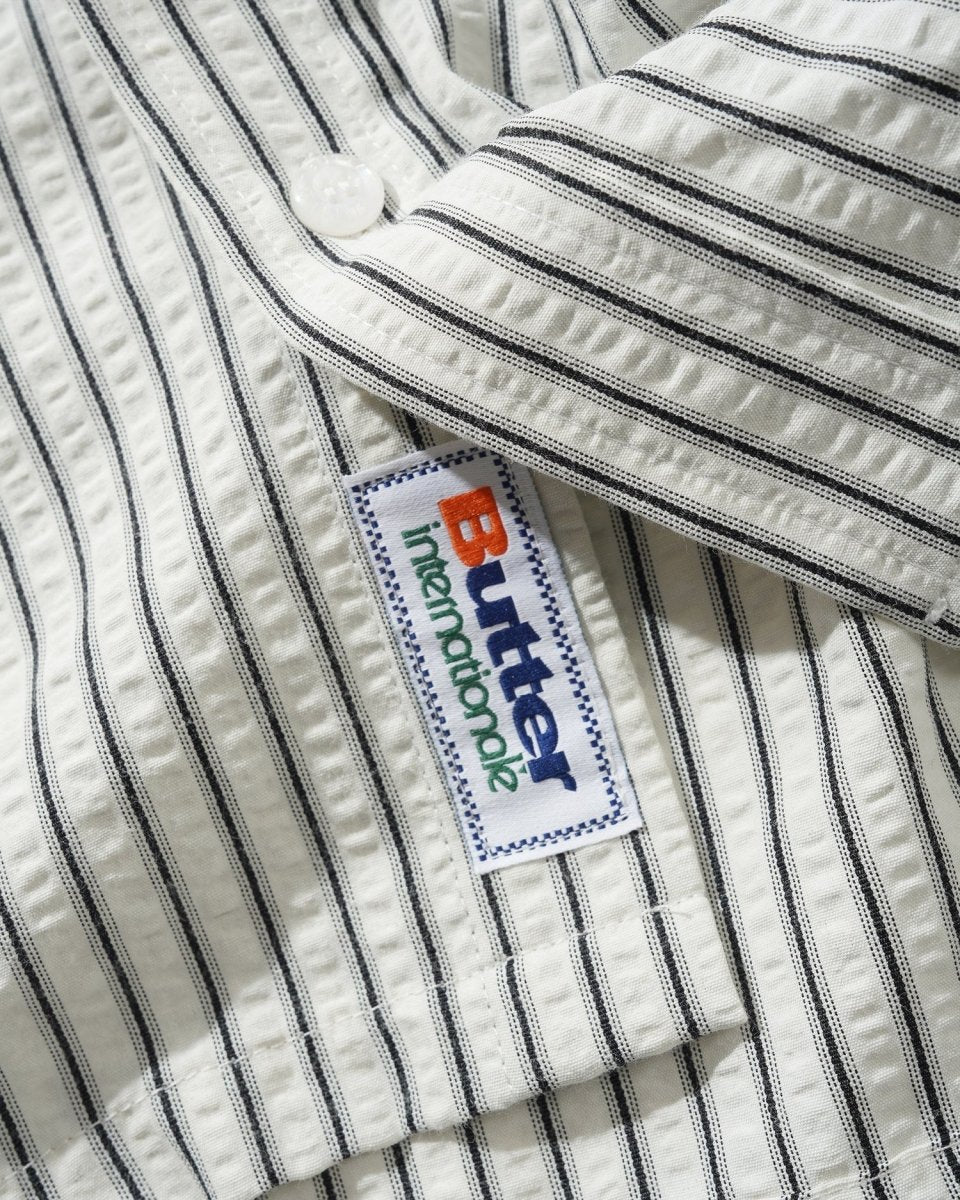 Butter Goods Lines Shirt in White - Goodnews Skateshop