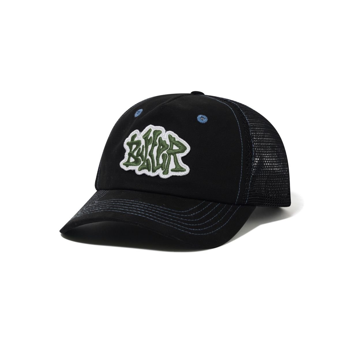 Butter Goods Melt Trucker Cap in Black - Goodnews Skateshop