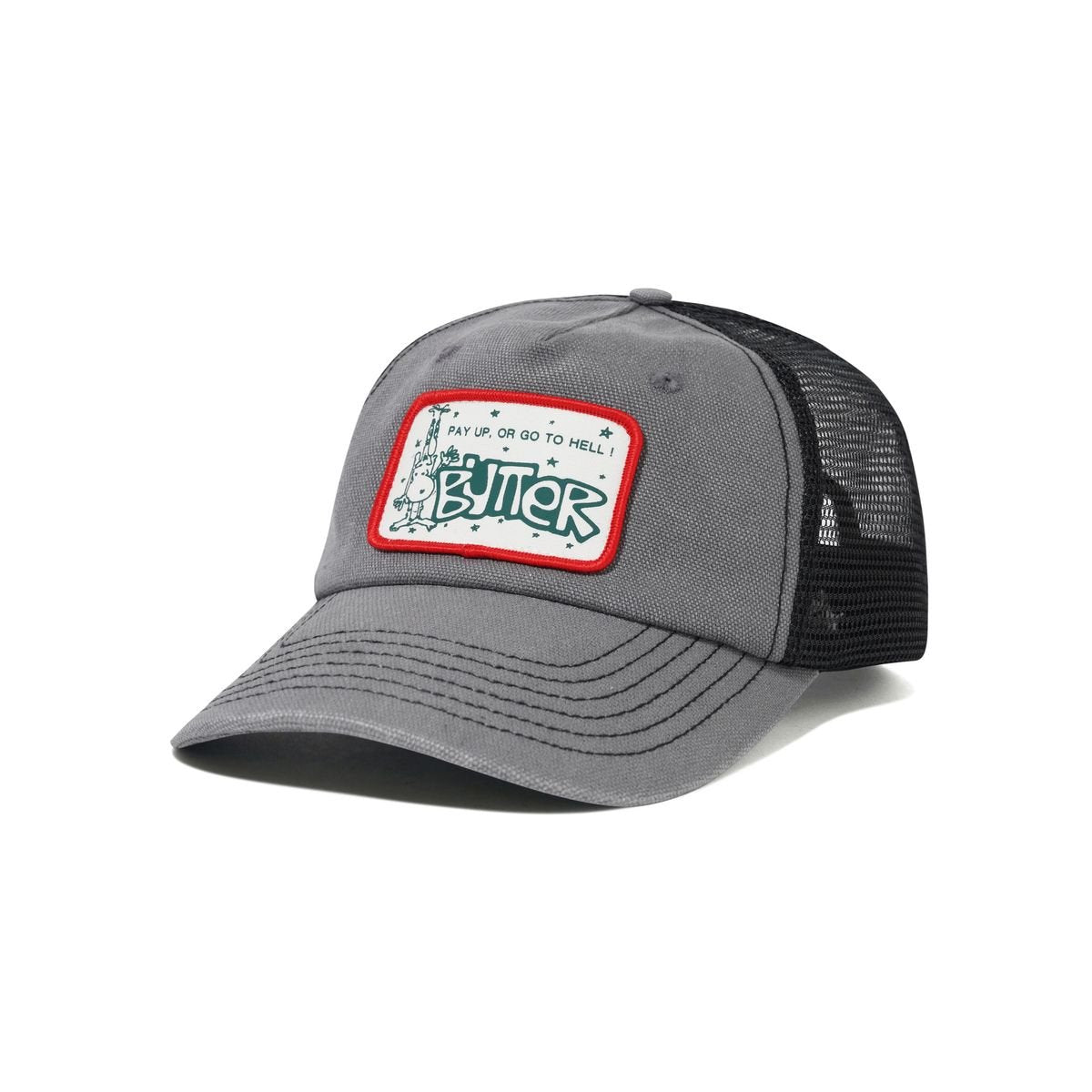 Butter Goods Payup Trucker Cap in Faded Grey - Goodnews Skateshop