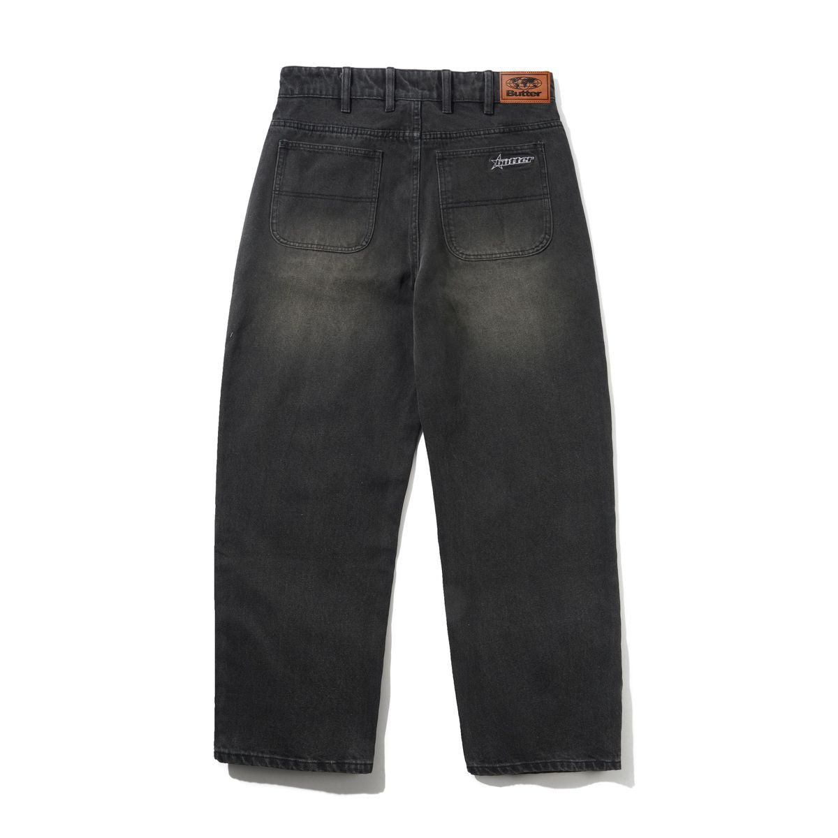 Butter Goods Racer Denim Jean in Faded Black - Goodnews Skateshop