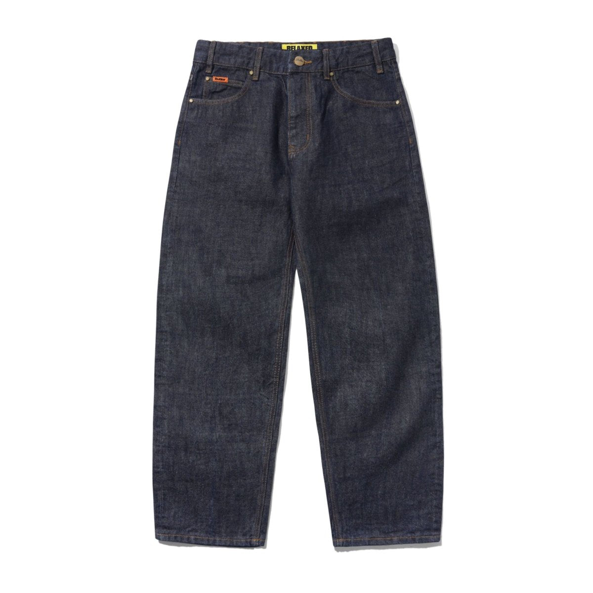 Butter Goods Relaxed Denim Jeans in Selvedge Blue - Goodnews Skateshop