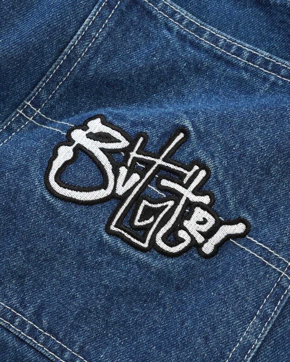Butter Goods Scribble Denim Jean in Mid Blue - Goodnews Skateshop