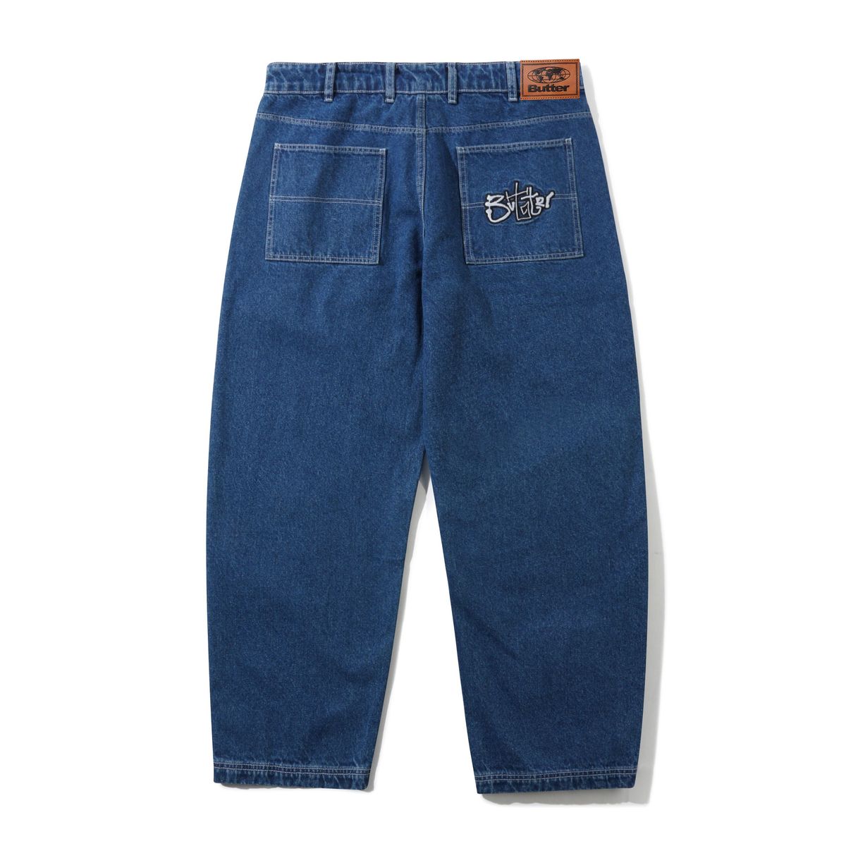 Butter Goods Scribble Denim Jean in Mid Blue - Goodnews Skateshop