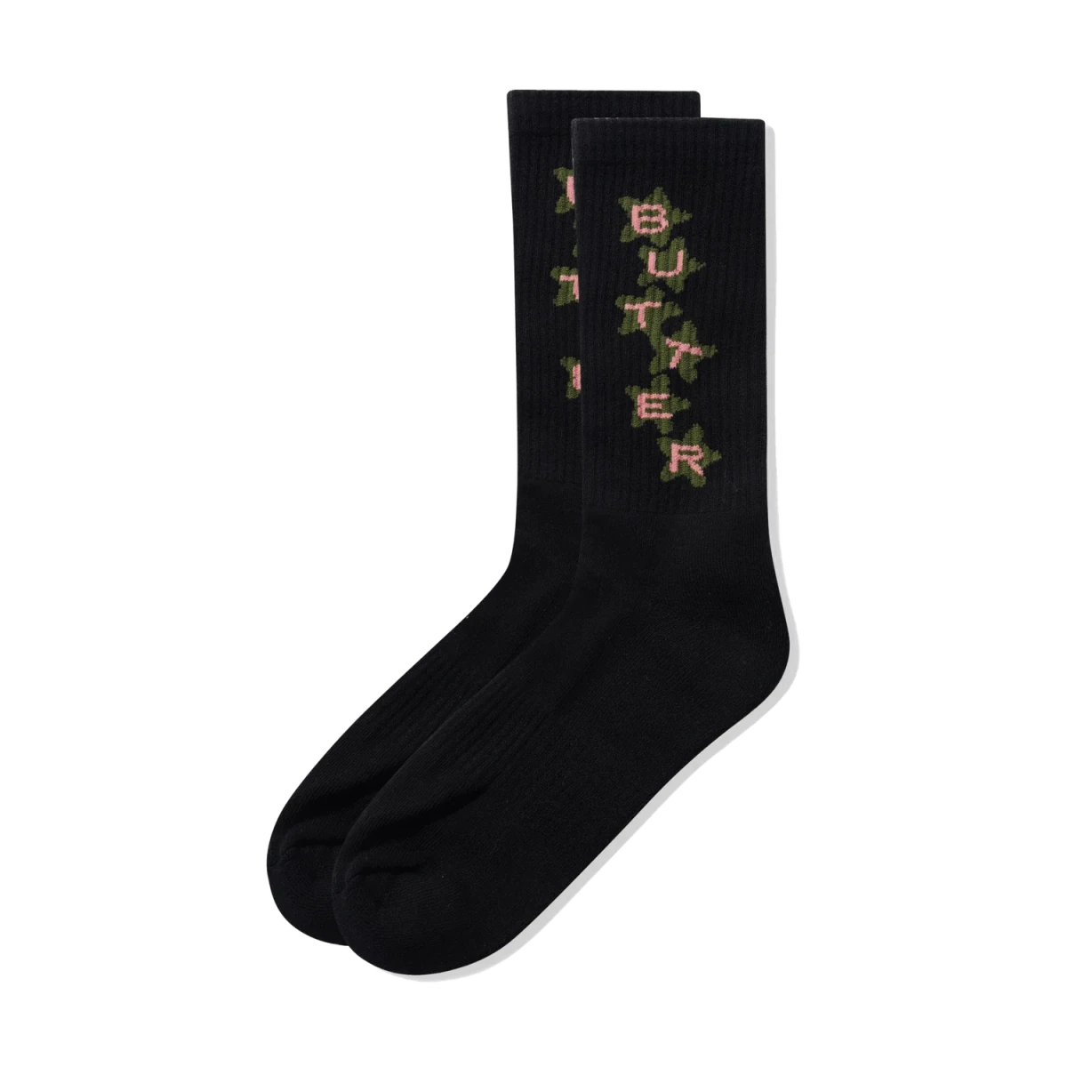 Butter Goods Star Socks in Black - Goodnews Skateshop