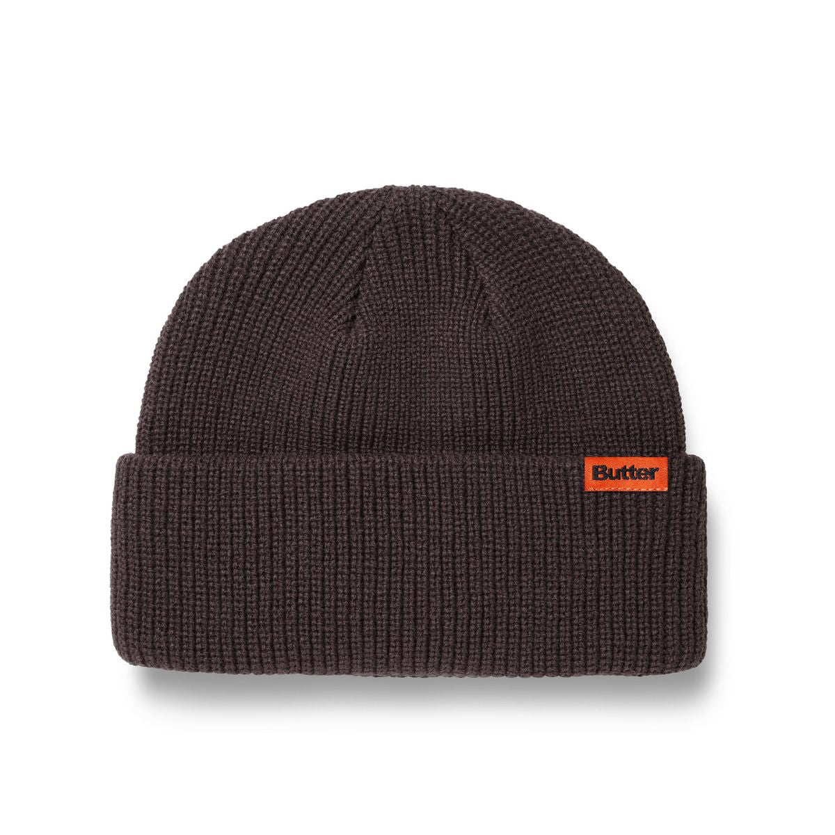 Butter Goods Tall Wharfie Beanie in Chocolate - Goodnews Skateshop
