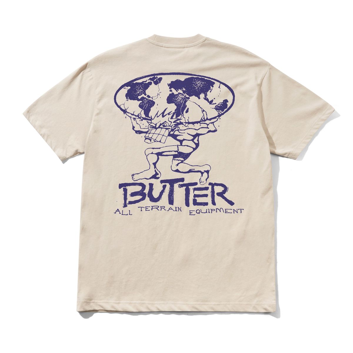 Butter Goods Terrain T-Shirt in Stone - Goodnews Skateshop