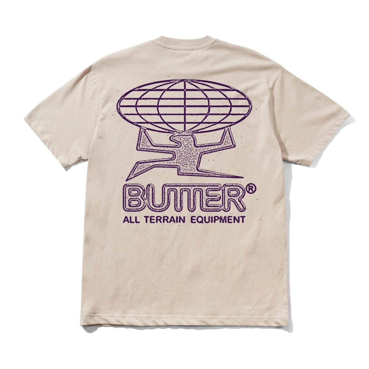 Butter Goods Terrain T-Shirt in Taupe - Goodnews Skateshop