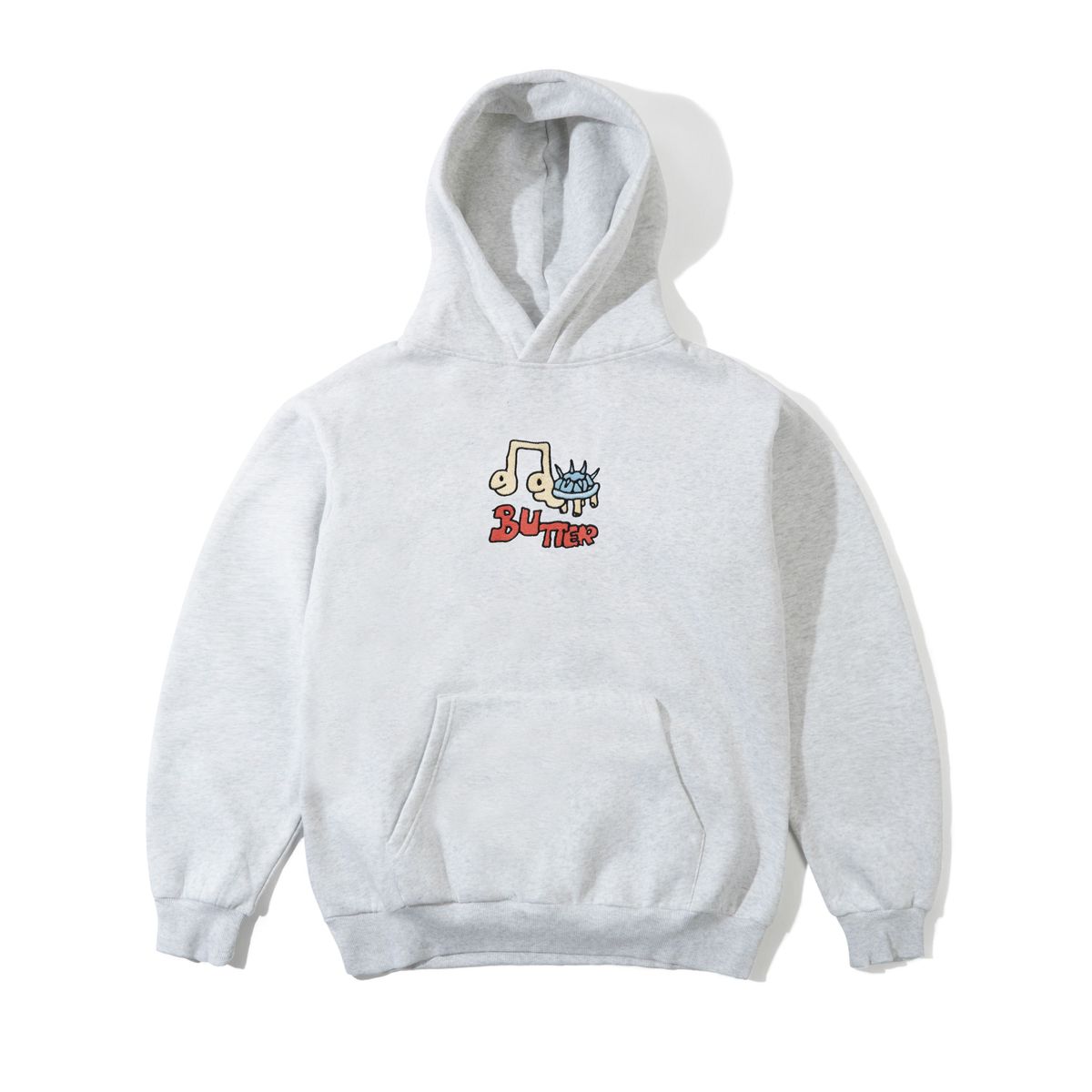 Butter Goods Turtle Pullover Hood in Ash - Goodnews Skateshop