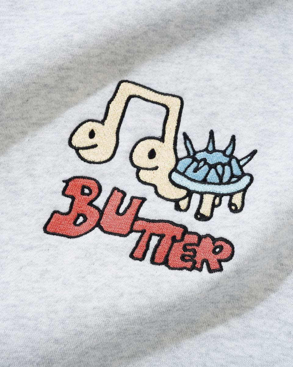 Butter Goods Turtle Pullover Hood in Ash - Goodnews Skateshop