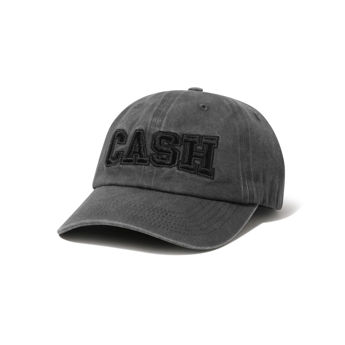 Cash Only Campus 6 Panel Cap in Washed Black - Goodnews Skateshop