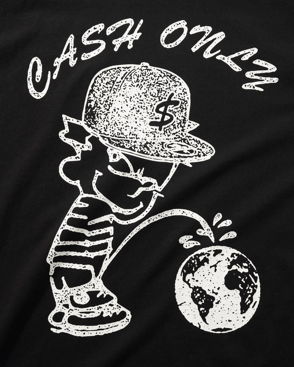 Cash Only FTW T-Shirt in Black - Goodnews Skateshop