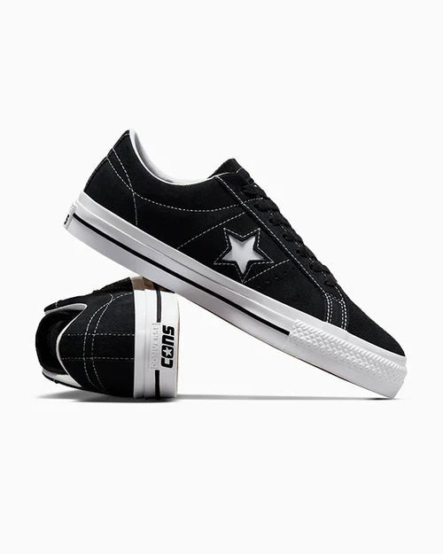 Converse CONS One Star Pro OX Black/Black/White - Goodnews Skateshop