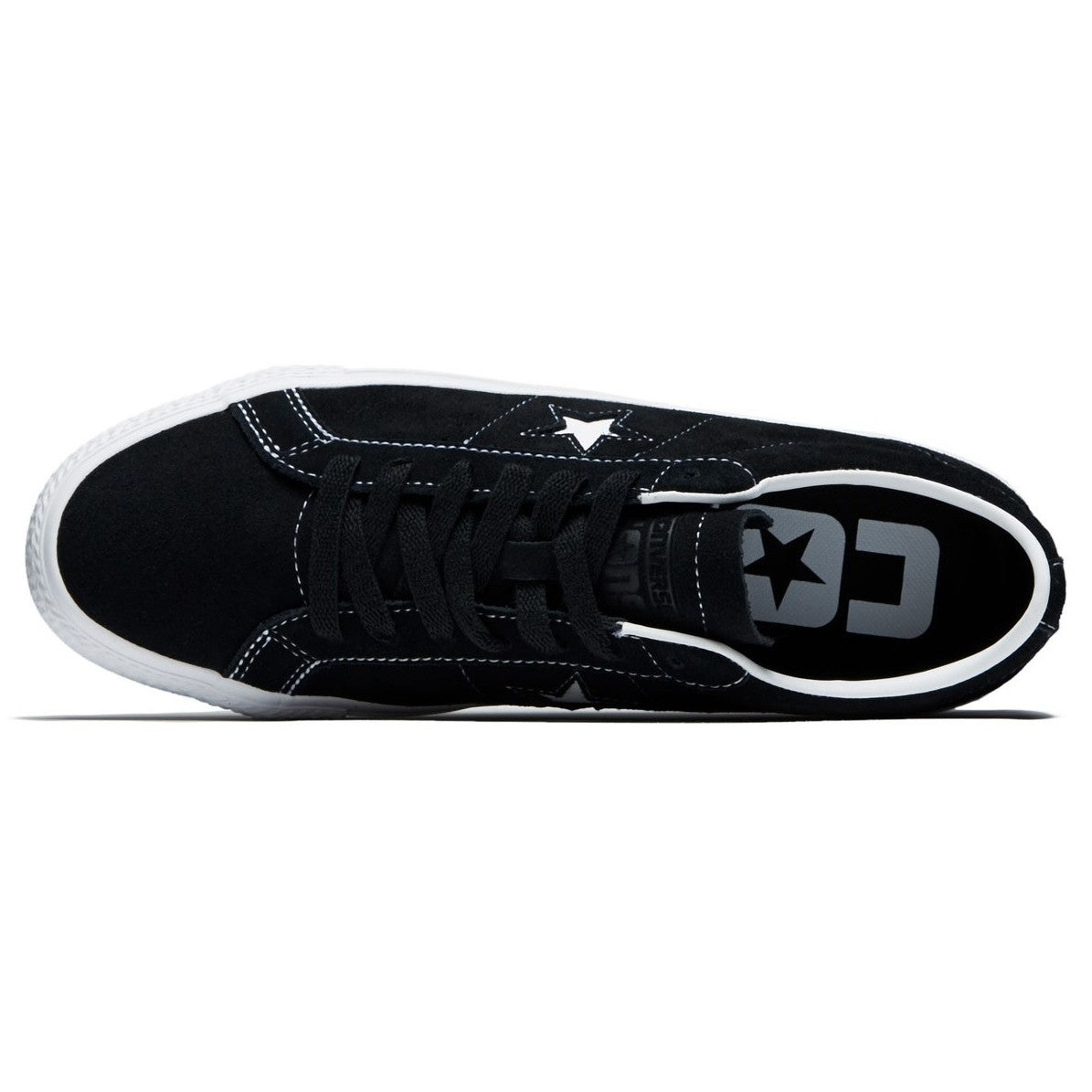 Converse CONS One Star Pro OX Black/Black/White - Goodnews Skateshop