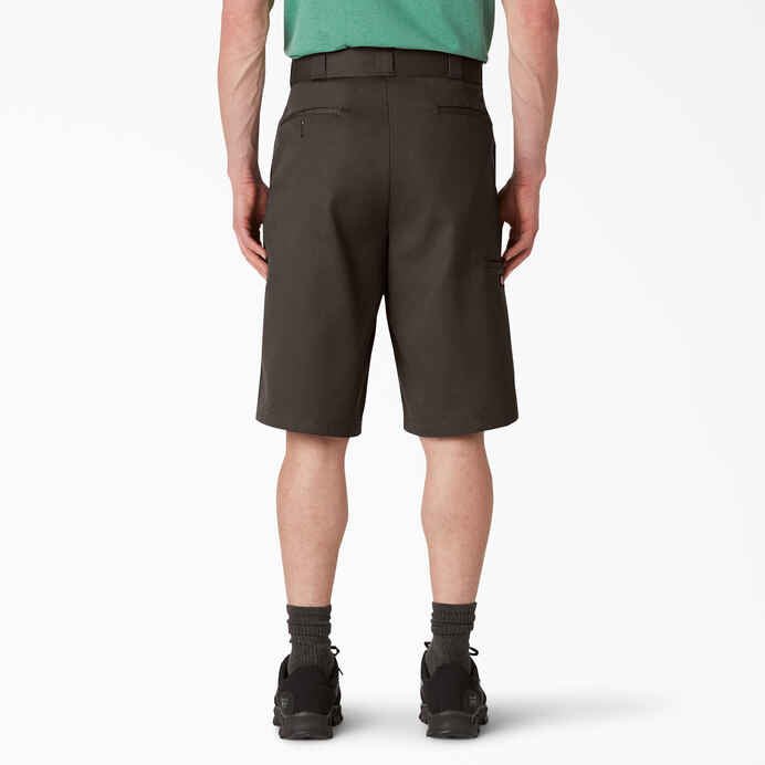 Dickies 13" Loose Fit Flat Front Work Shorts in Dark Brown - Goodnews Skateshop