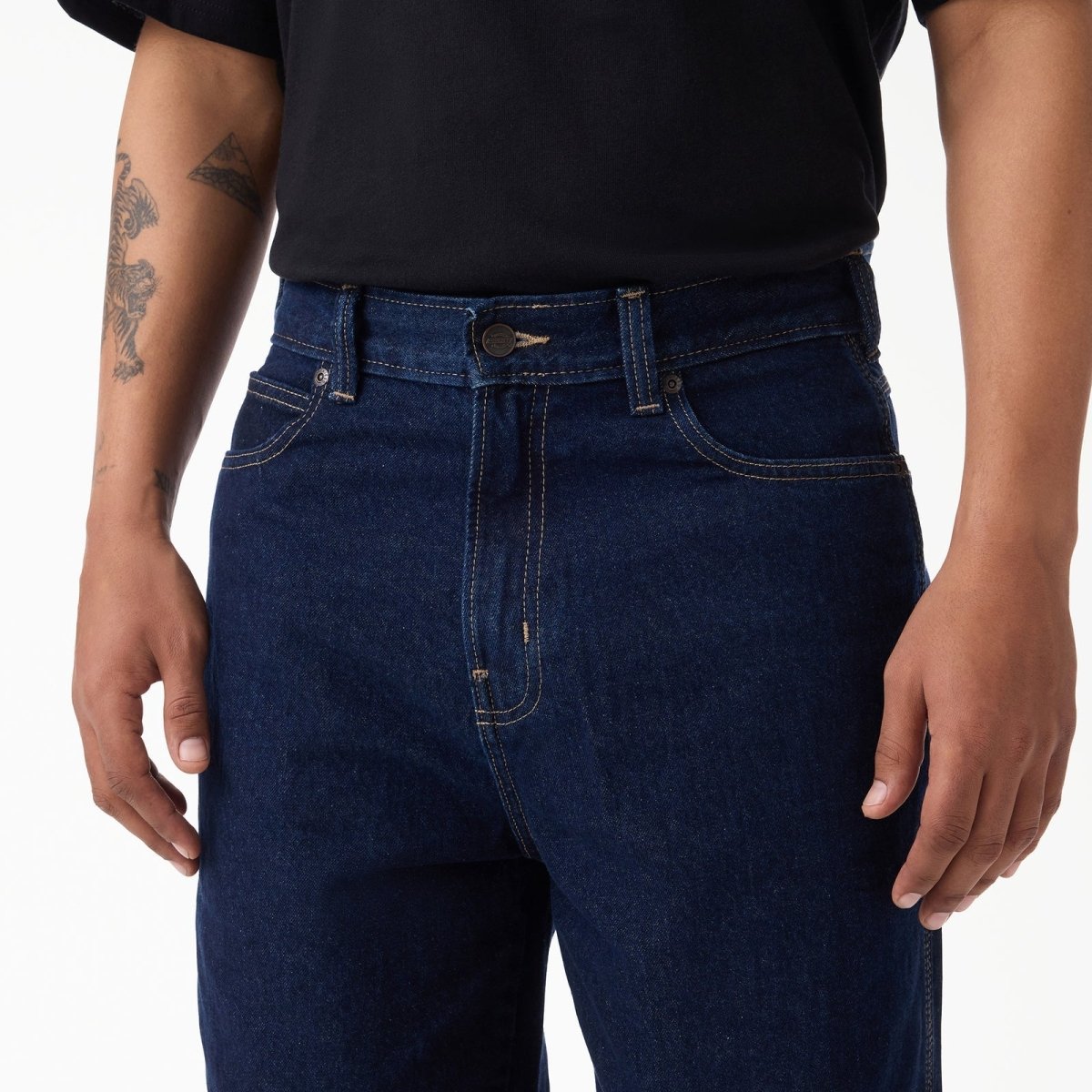 Dickies 958 Baggy Tapered Work Jeans in Rinsed - Goodnews Skateshop