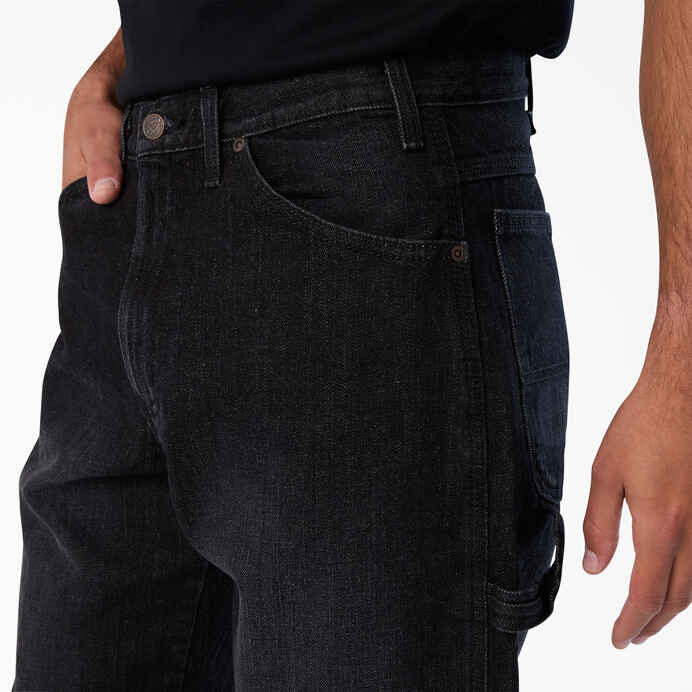 Dickies Relaxed Fit Carpenter Jeans in Black - Goodnews Skateshop