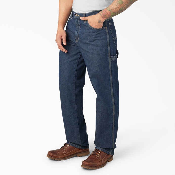 Dickies Relaxed Fit Carpenter Jeans in Dark Blue - Goodnews Skateshop