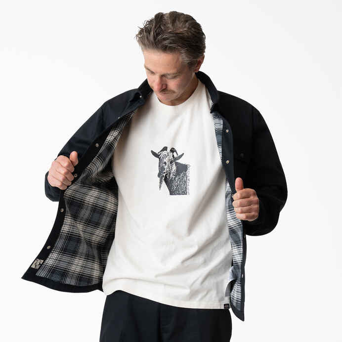 Dickies Skateboarding Mike Anderson Lined Shirt Jacket in Black - Goodnews Skateshop