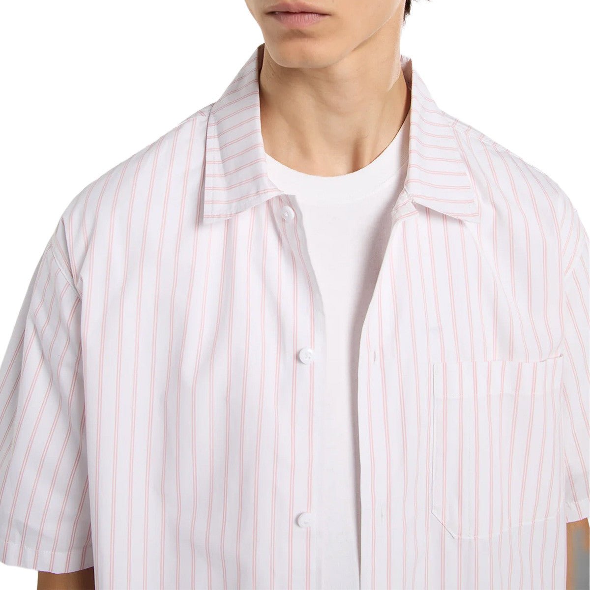 Dickies Venedocia Stripe Shirt in White - Goodnews Skateshop