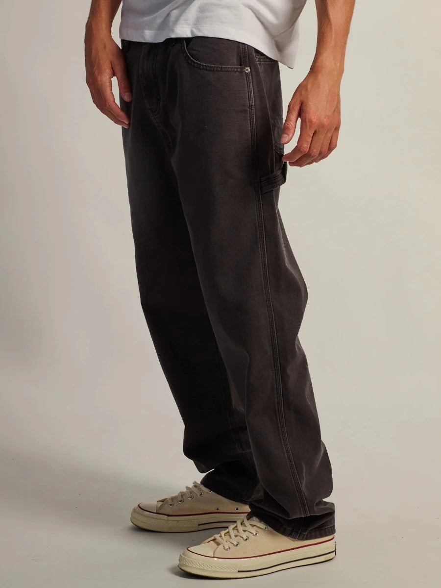 Dickies Worn In Carpenter Duckpant in Black - Goodnews Skateshop