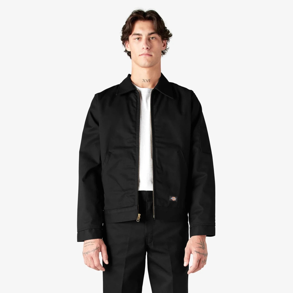 Dickies Worn In Eisenhower Jacket in Black - Goodnews Skateshop
