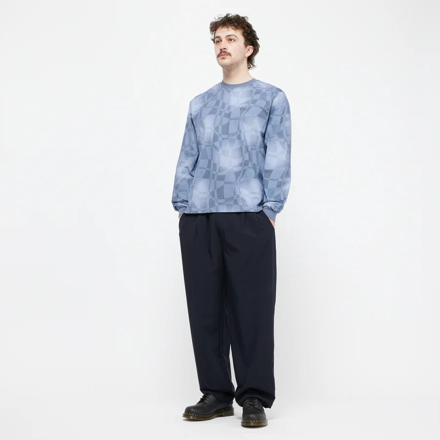 Dime Abstract Longsleeve Shirt in Static Blue - Goodnews Skateshop