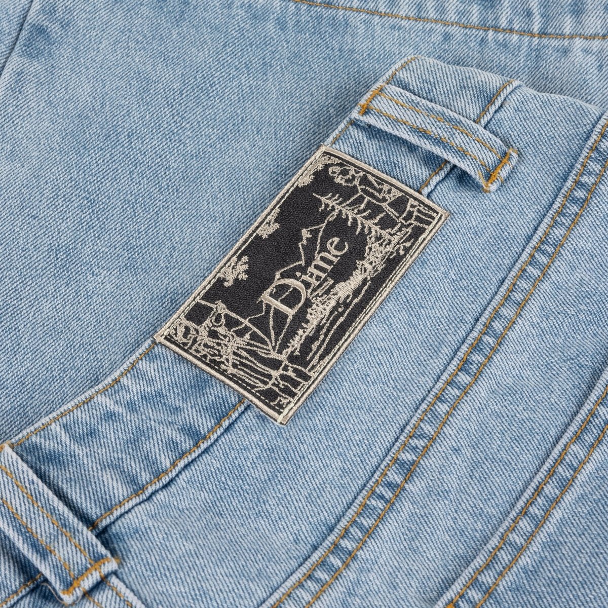 Dime Carpenter Denim Shorts in Blue Washed - Goodnews Skateshop