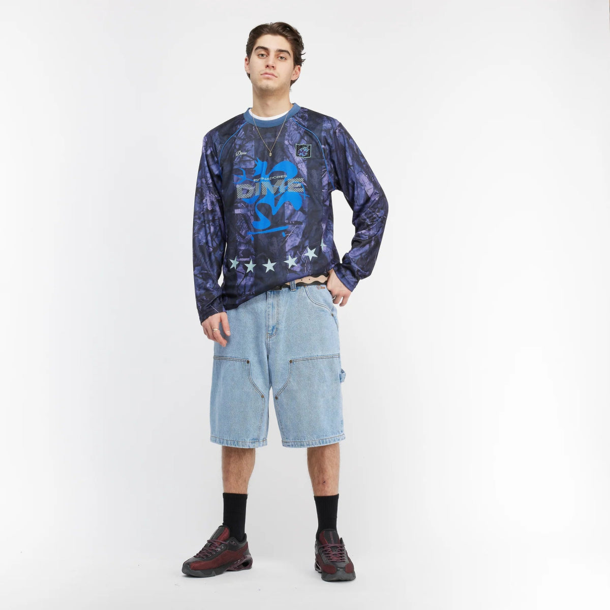 Dime Carpenter Denim Shorts in Blue Washed - Goodnews Skateshop
