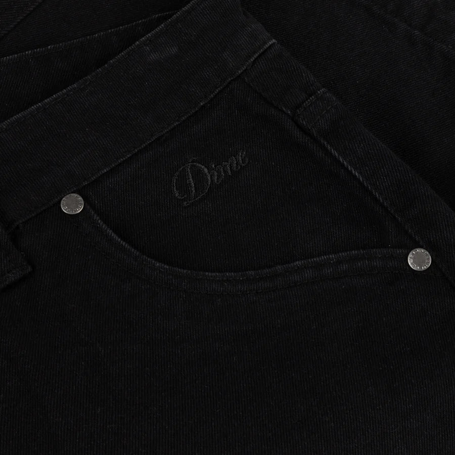 Dime Carpenter Denim Shorts in Jet Black - Goodnews Skateshop