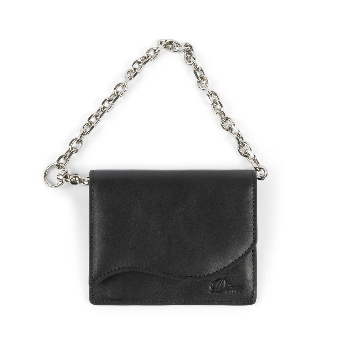 Dime Chain Leather Wallet in Black - Goodnews Skateshop
