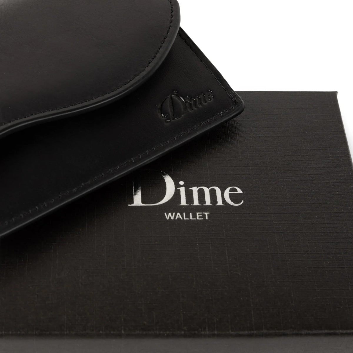 Dime Chain Leather Wallet in Black - Goodnews Skateshop