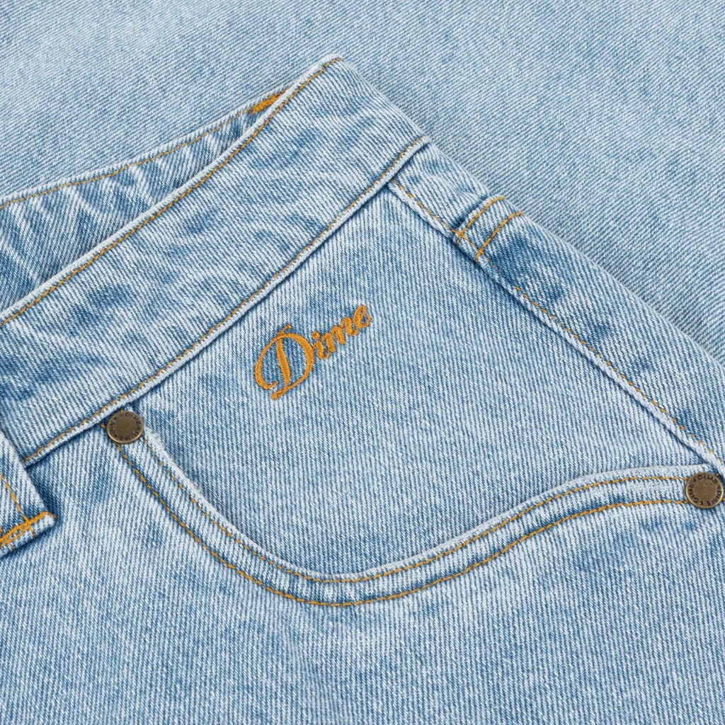 Dime Classic Baggy Denim Pants in Blue Washed - Goodnews Skateshop