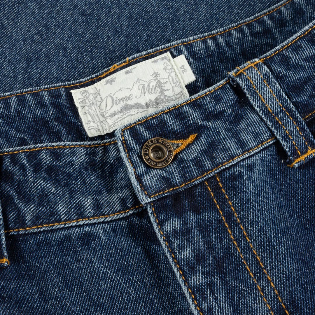 Dime Classic Baggy Denim Pants in Sandblasted Night Indigo - Goodnews Skateshop