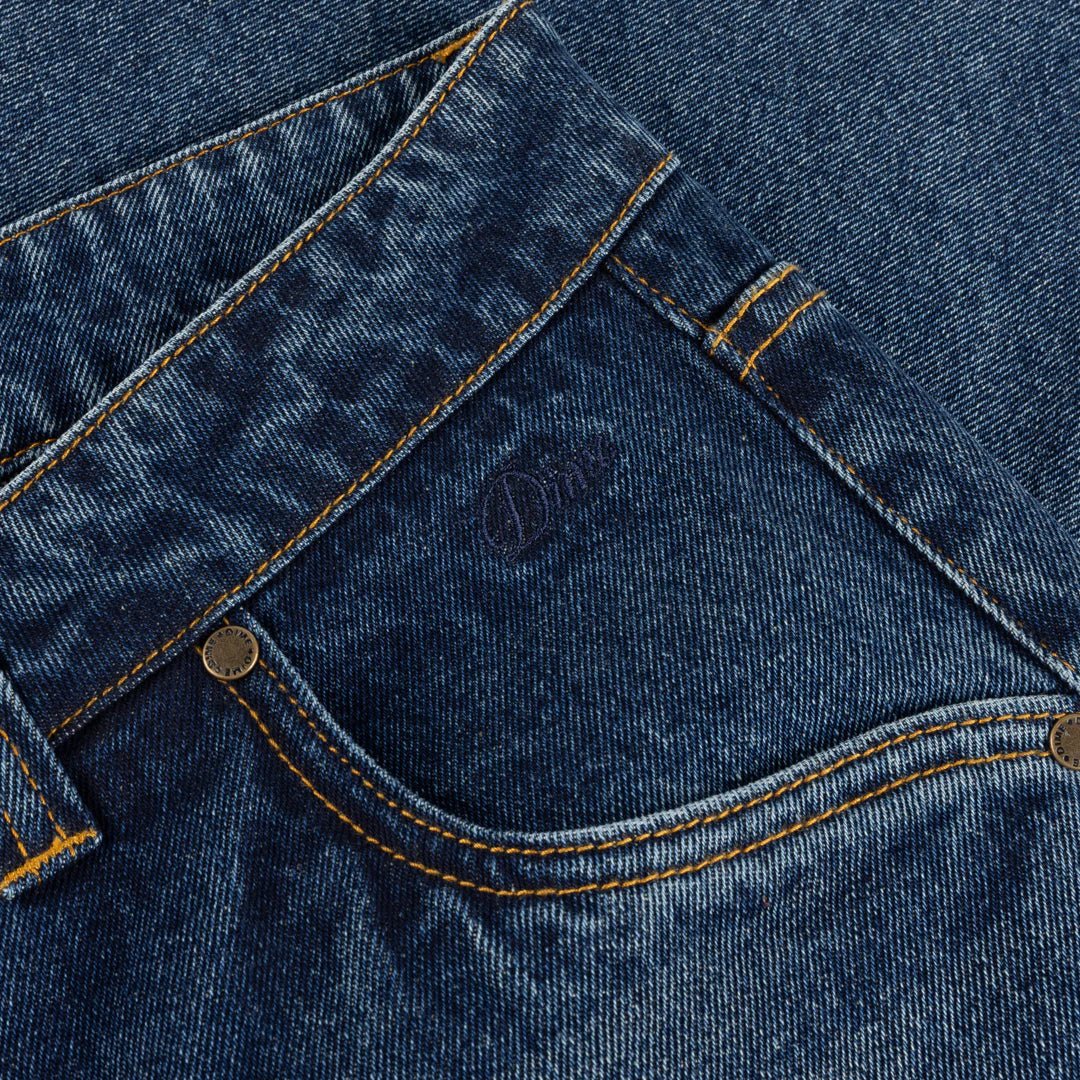 Dime Classic Baggy Denim Pants in Sandblasted Night Indigo - Goodnews Skateshop