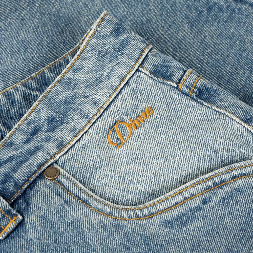 Dime Classic Denim Shorts in Sandblasted Indigo - Goodnews Skateshop