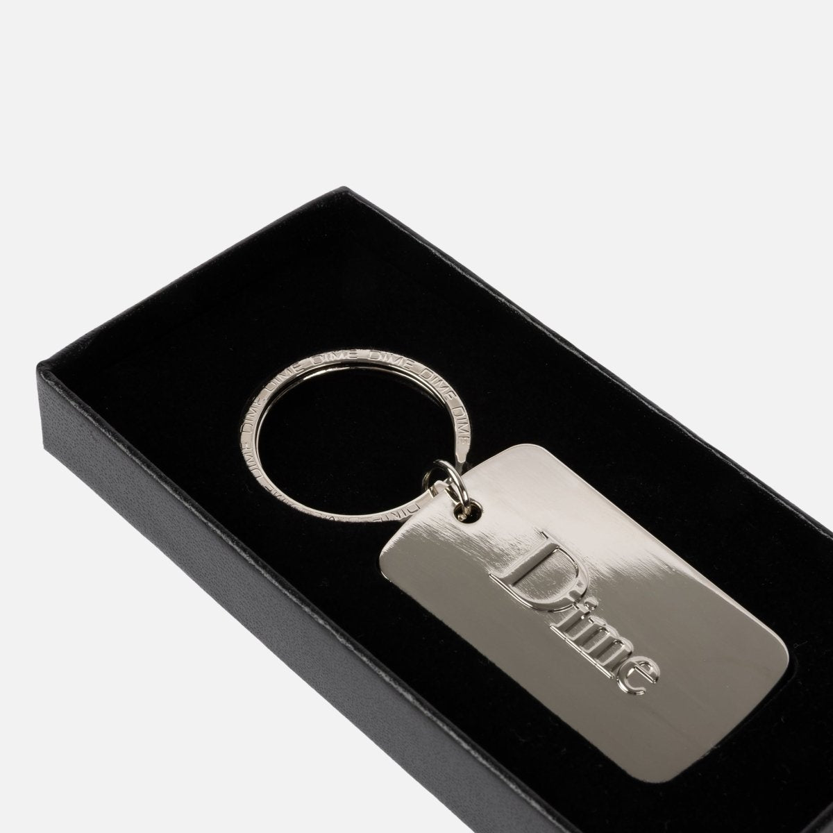 Dime Classic Keychain in Silver - Goodnews Skateshop