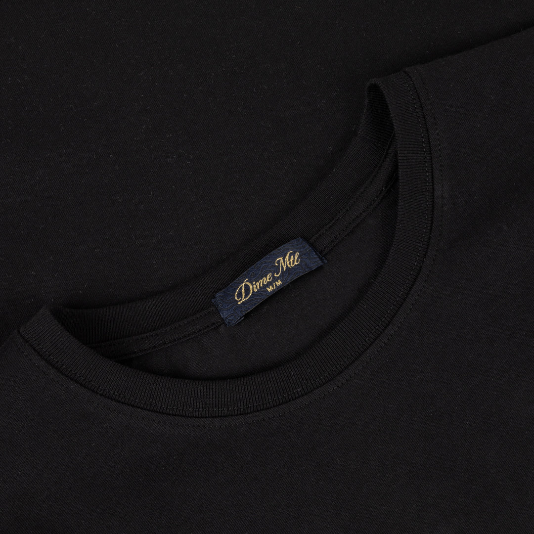 Dime Classic Small Logo LS T-Shirt in Black - Goodnews Skateshop