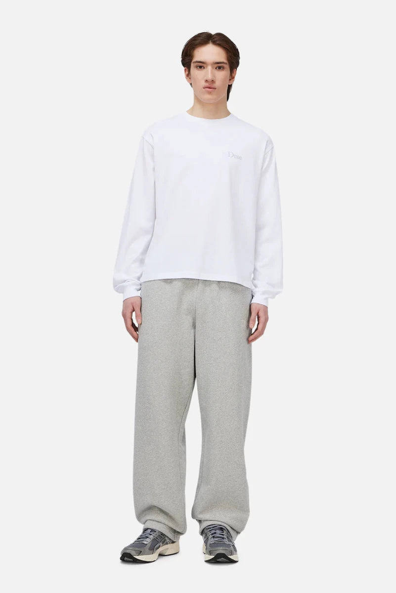 Dime Classic Small Logo LS T-Shirt in White - Goodnews Skateshop