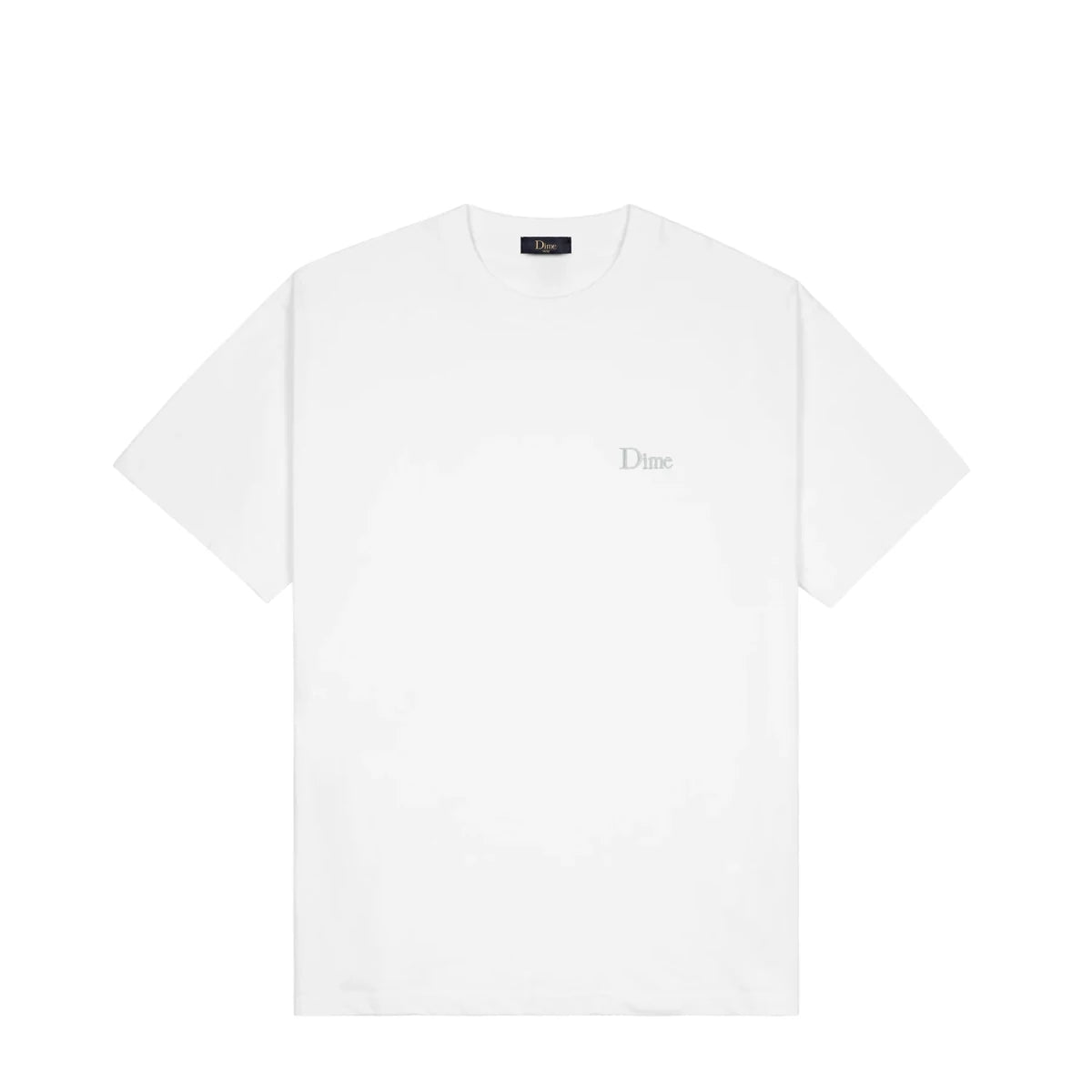 Dime Classic Small Logo T-Shirt in White - Goodnews Skateshop