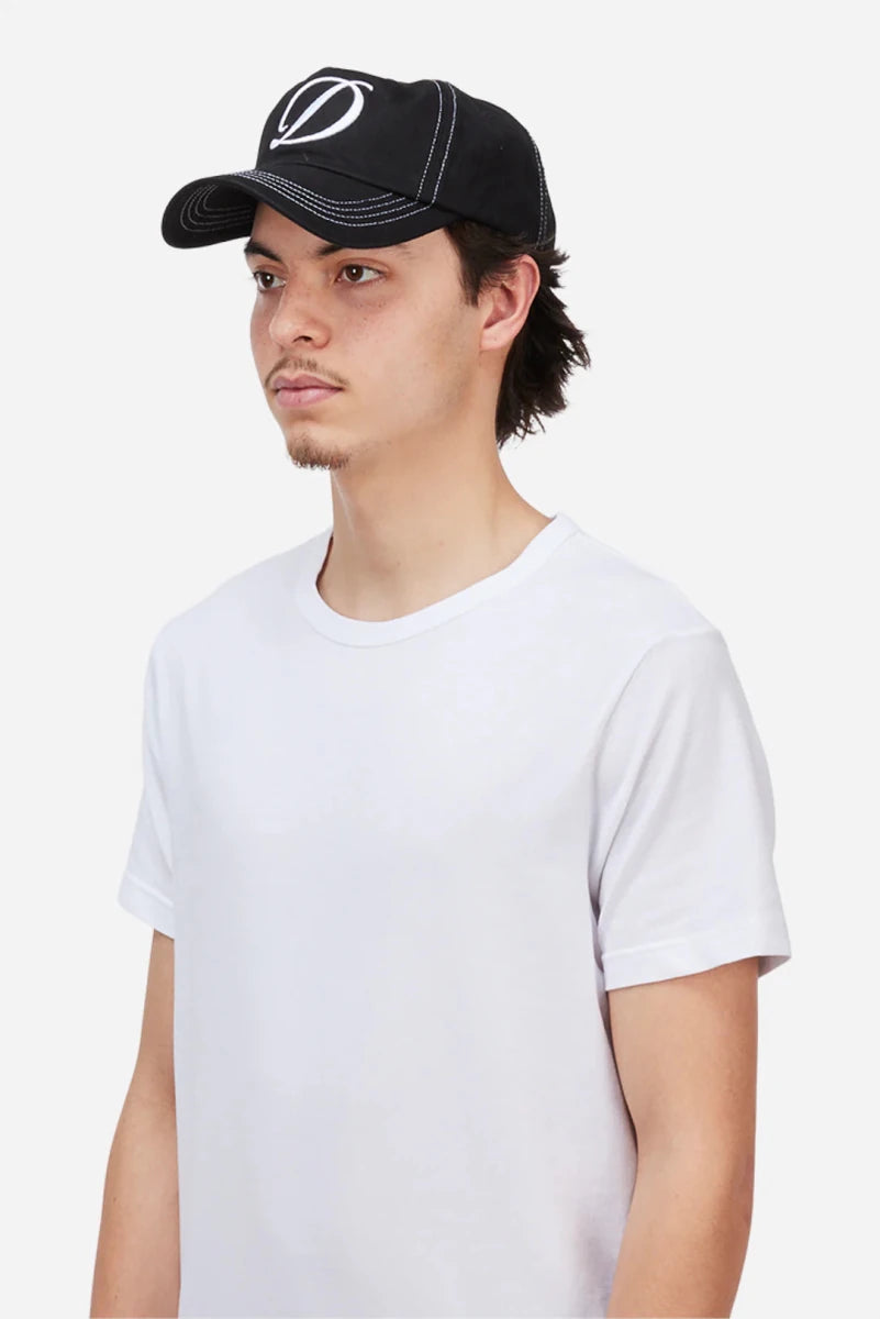 Dime Cursive Denim Worker Cap in Black Washed - Goodnews Skateshop