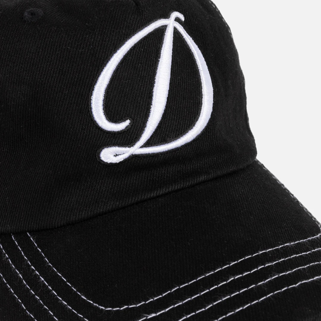Dime Cursive Denim Worker Cap in Black Washed - Goodnews Skateshop