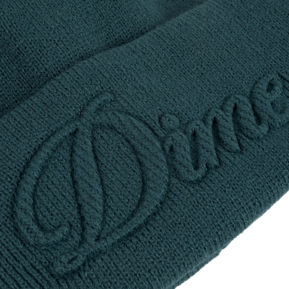 Dime Cursive Fold Beanie in Teal - Goodnews Skateshop