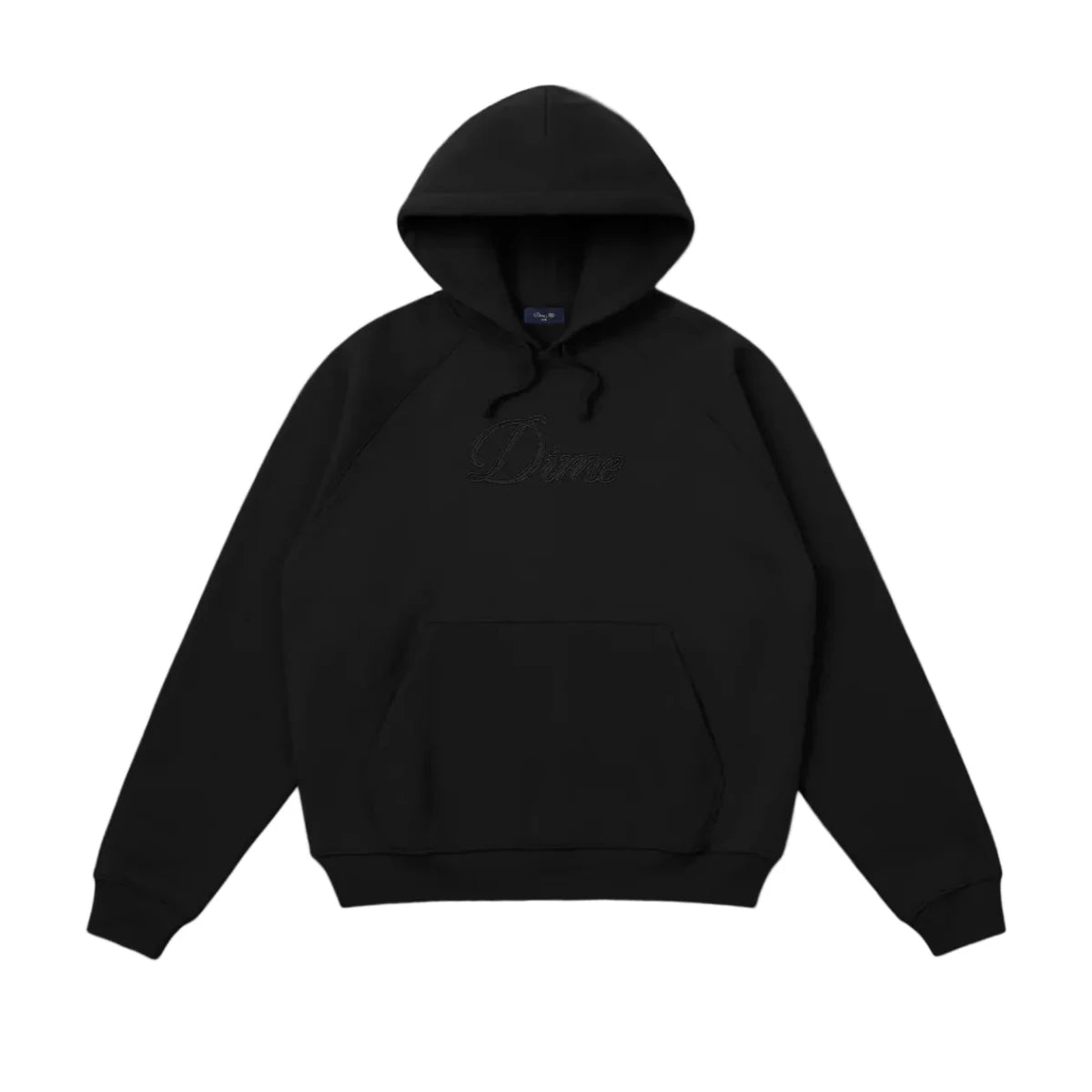 Dime Cursive Hoodie in Black - Goodnews Skateshop