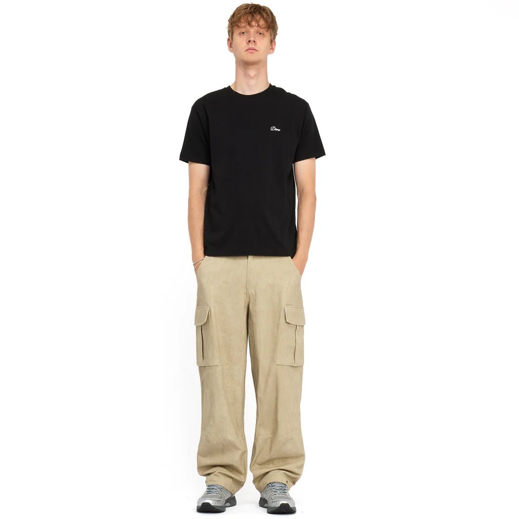 Dime Cursive Small Logo T-shirt in Black - Goodnews Skateshop