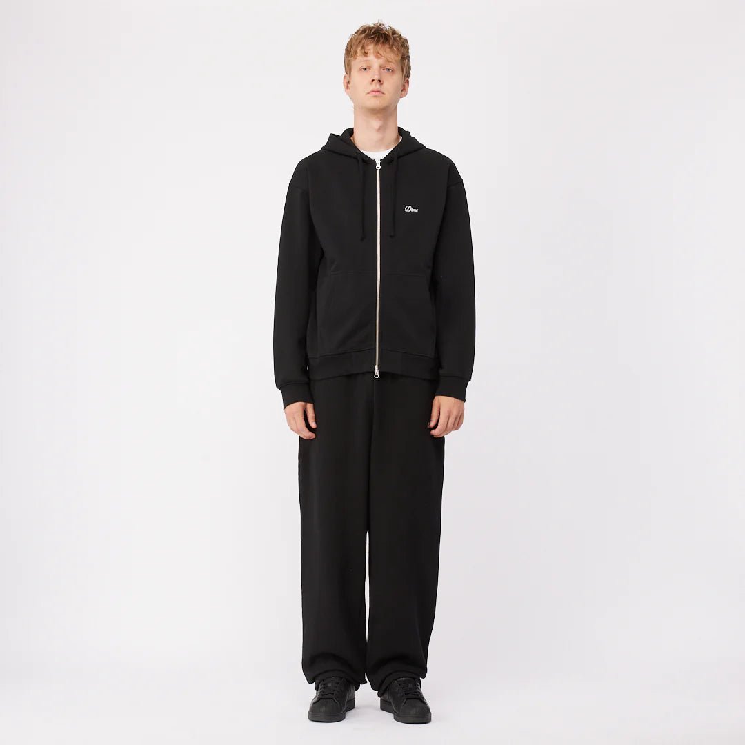 Dime Cursive Zip Hoodie in Black - Goodnews Skateshop