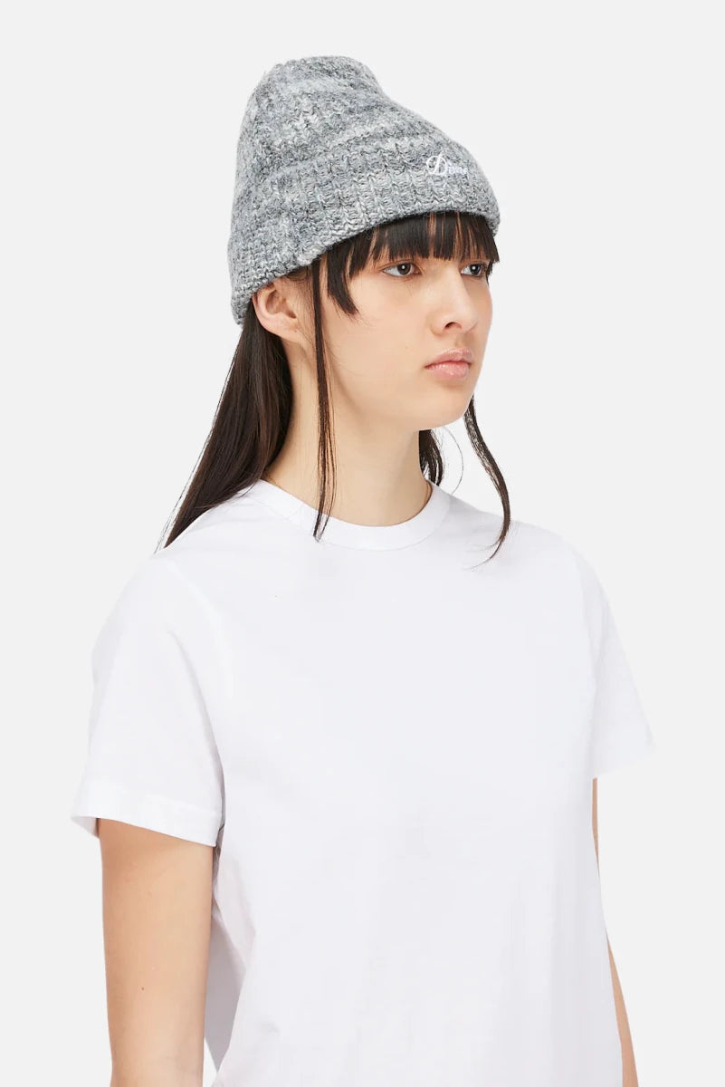 Dime Fuzzy Fold Beanie in Charcoal Multi - Goodnews Skateshop